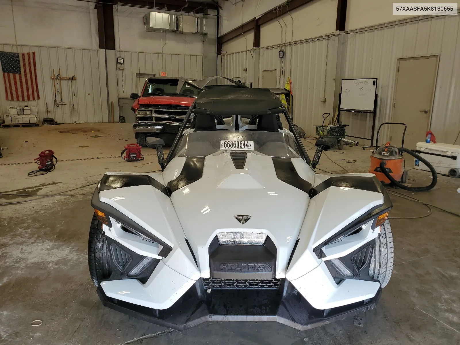 2019 Polaris Slingshot VIN: 57XAASFA5K8130655 Lot: 66860544