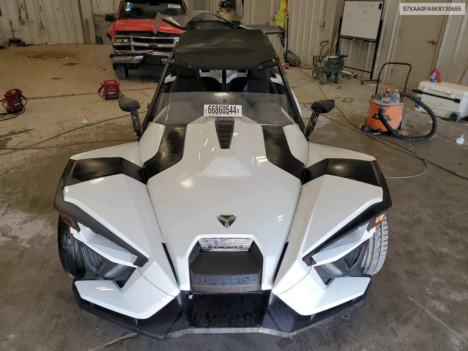 2019 Polaris Slingshot VIN: 57XAASFA5K8130655 Lot: 66860544