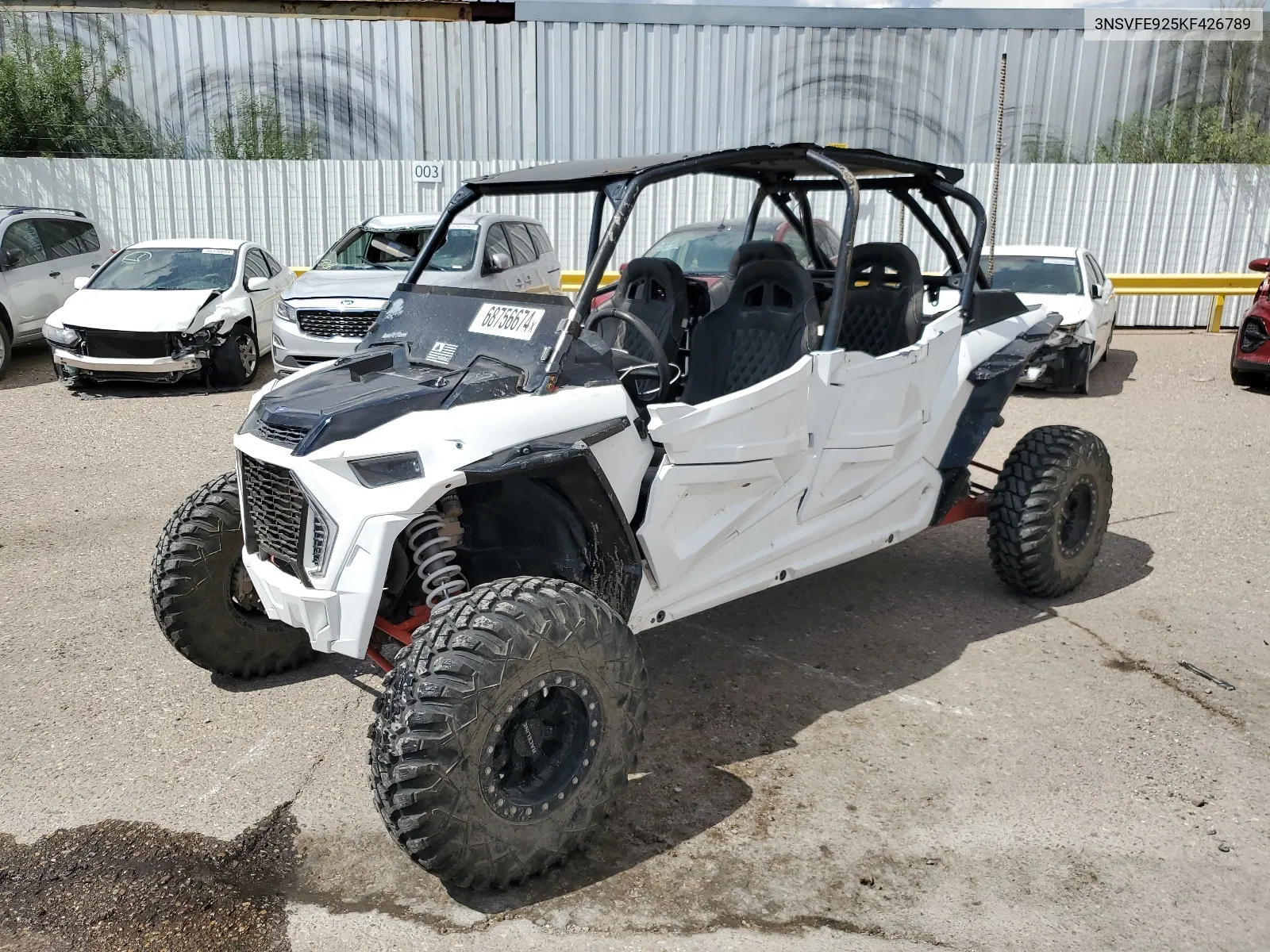 2019 Polaris Rzr Xp 4 Turbo Eps VIN: 3NSVFE925KF426789 Lot: 68756674