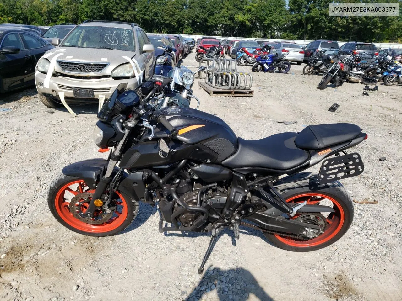 JYARM27E3KA003377 2019 Yamaha Mt07