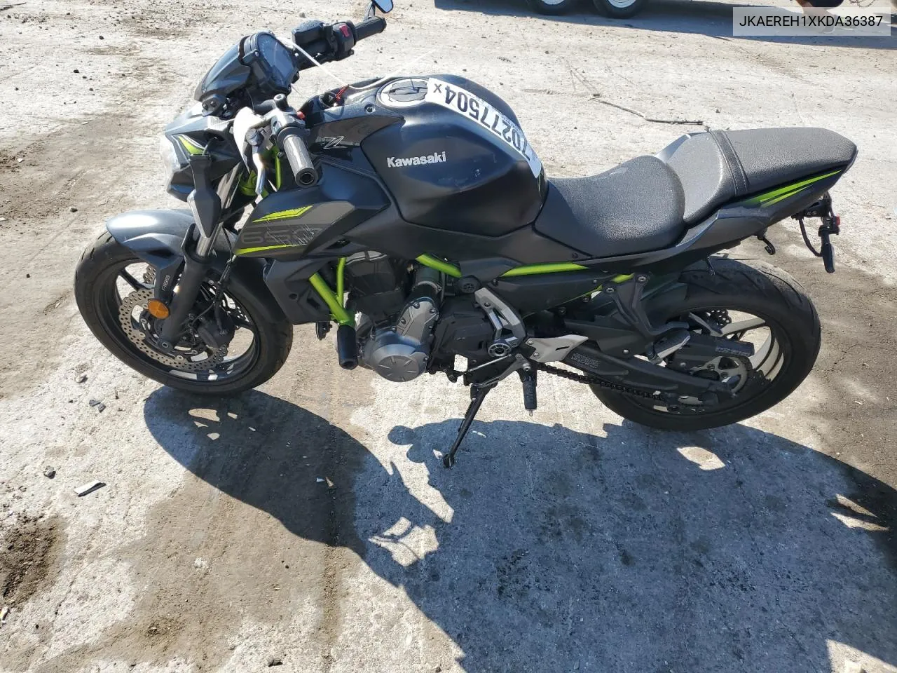 2019 Kawasaki Er650 H VIN: JKAEREH1XKDA36387 Lot: 70277504