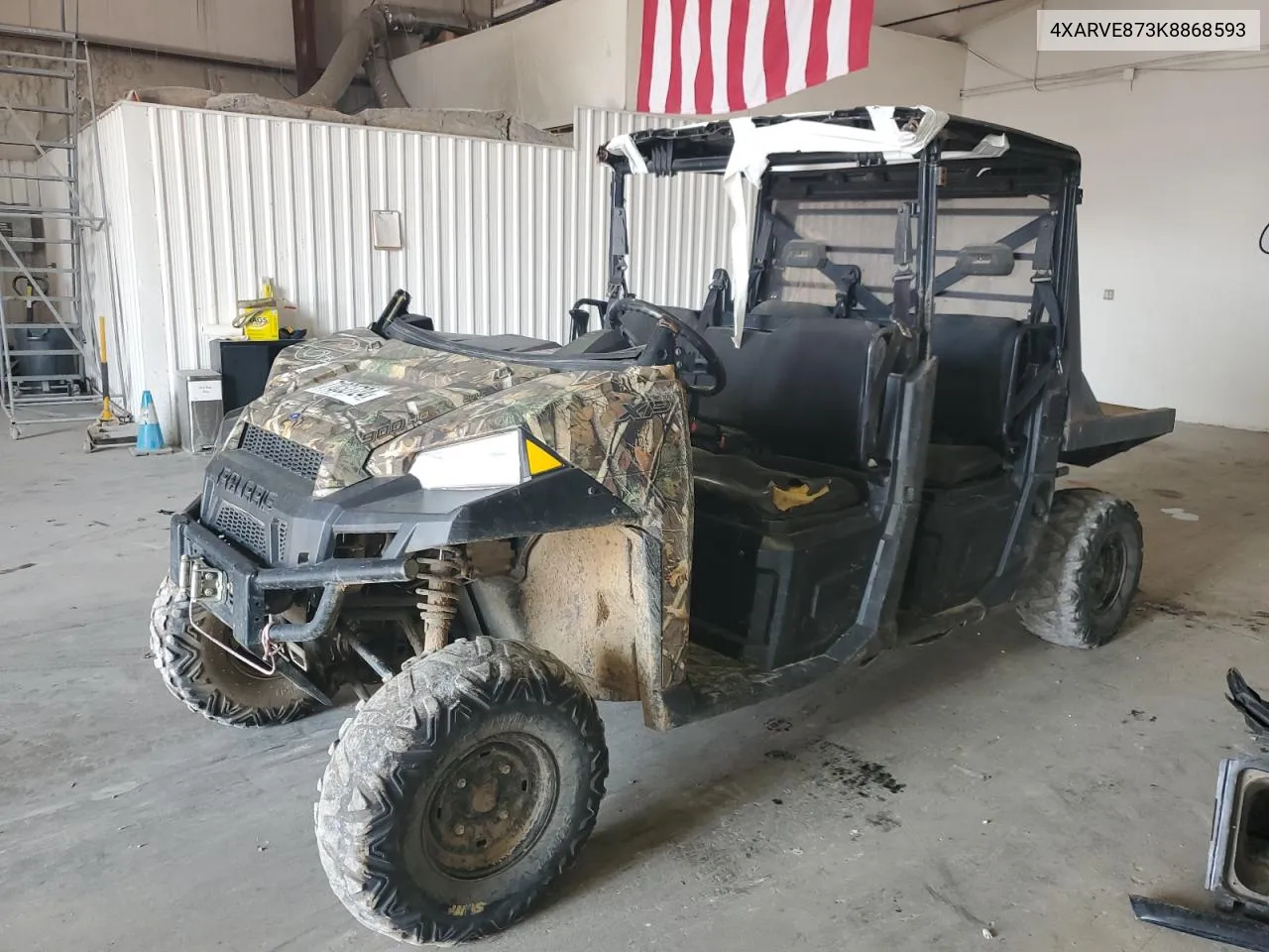 2019 Polaris Ranger Crew Xp 900 Eps VIN: 4XARVE873K8868593 Lot: 71032724