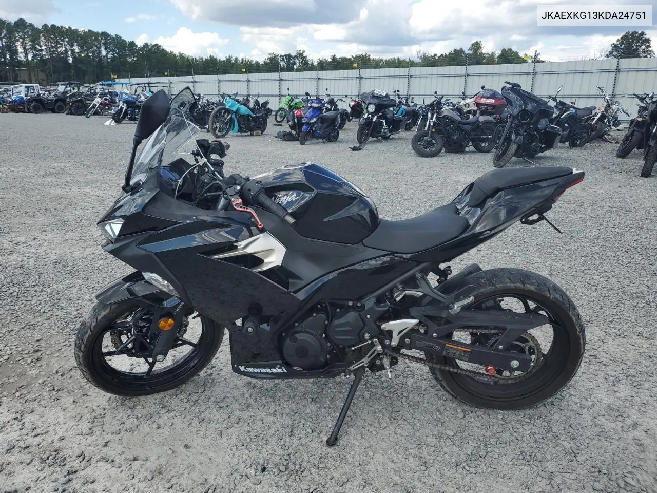 2019 Kawasaki Ex400 VIN: JKAEXKG13KDA24751 Lot: 72238374