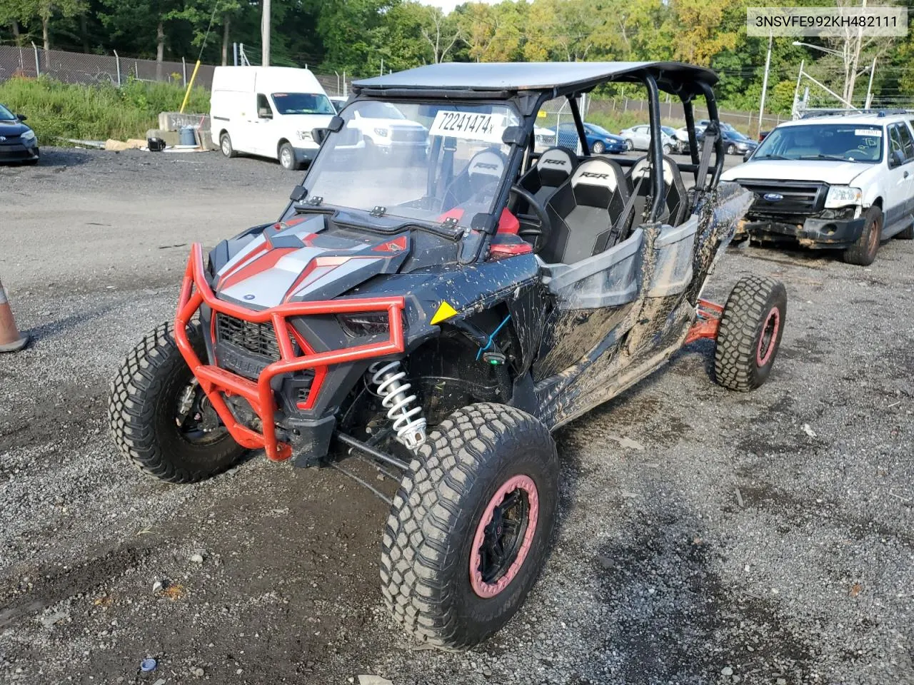 2019 Polaris Rzr Xp 4 1000 Eps VIN: 3NSVFE992KH482111 Lot: 72241474