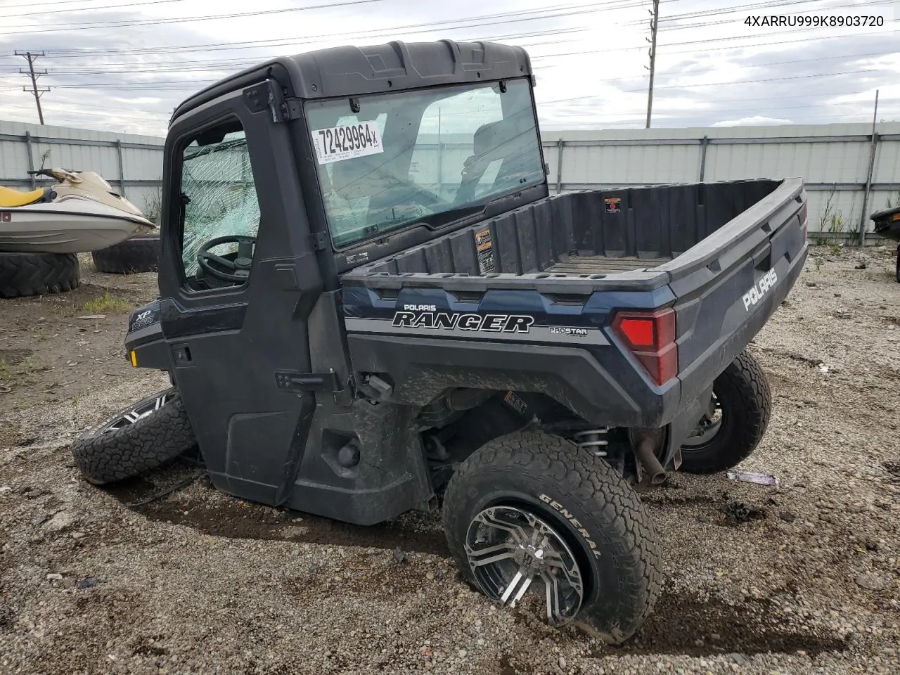 2019 Polaris Ranger Xp 1000 Eps Northstar Hvac Edition VIN: 4XARRU999K8903720 Lot: 72429964