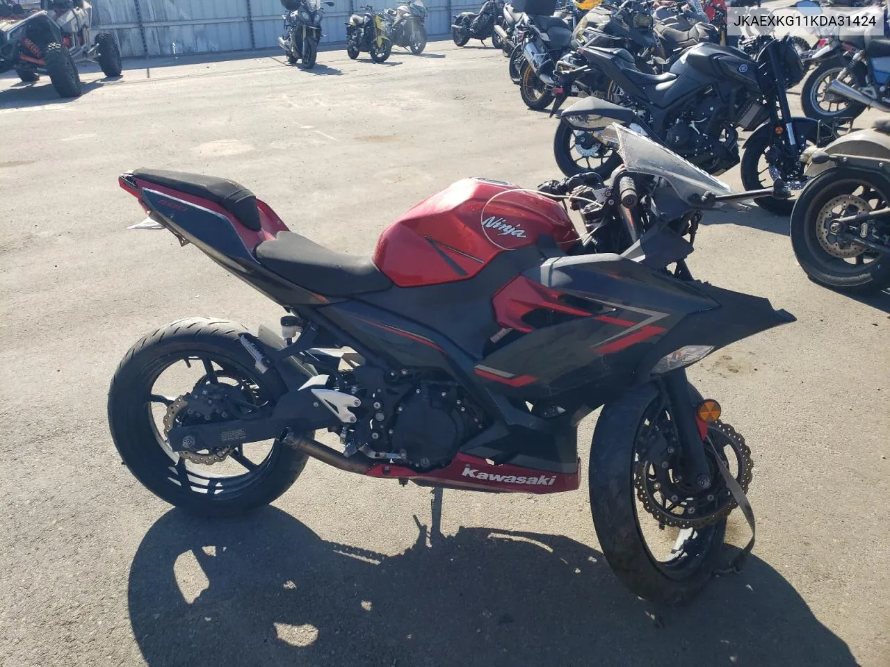 2019 Kawasaki Ex400 VIN: JKAEXKG11KDA31424 Lot: 73055504