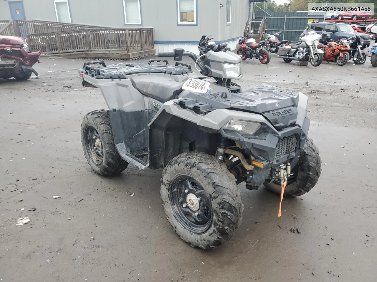 2019 Polaris Sportsman 850 VIN: 4XASXA850KB661455 Lot: 73193874