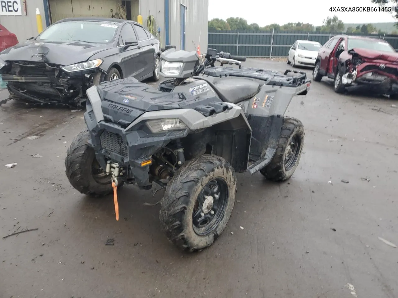 2019 Polaris Sportsman 850 VIN: 4XASXA850KB661455 Lot: 73193874