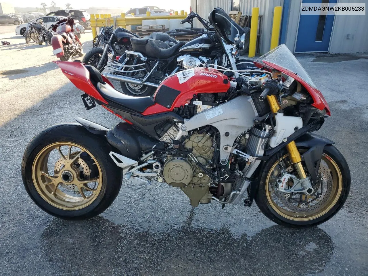 2019 Ducati Panigale V4 VIN: ZDMDAGNW2KB005233 Lot: 73804344