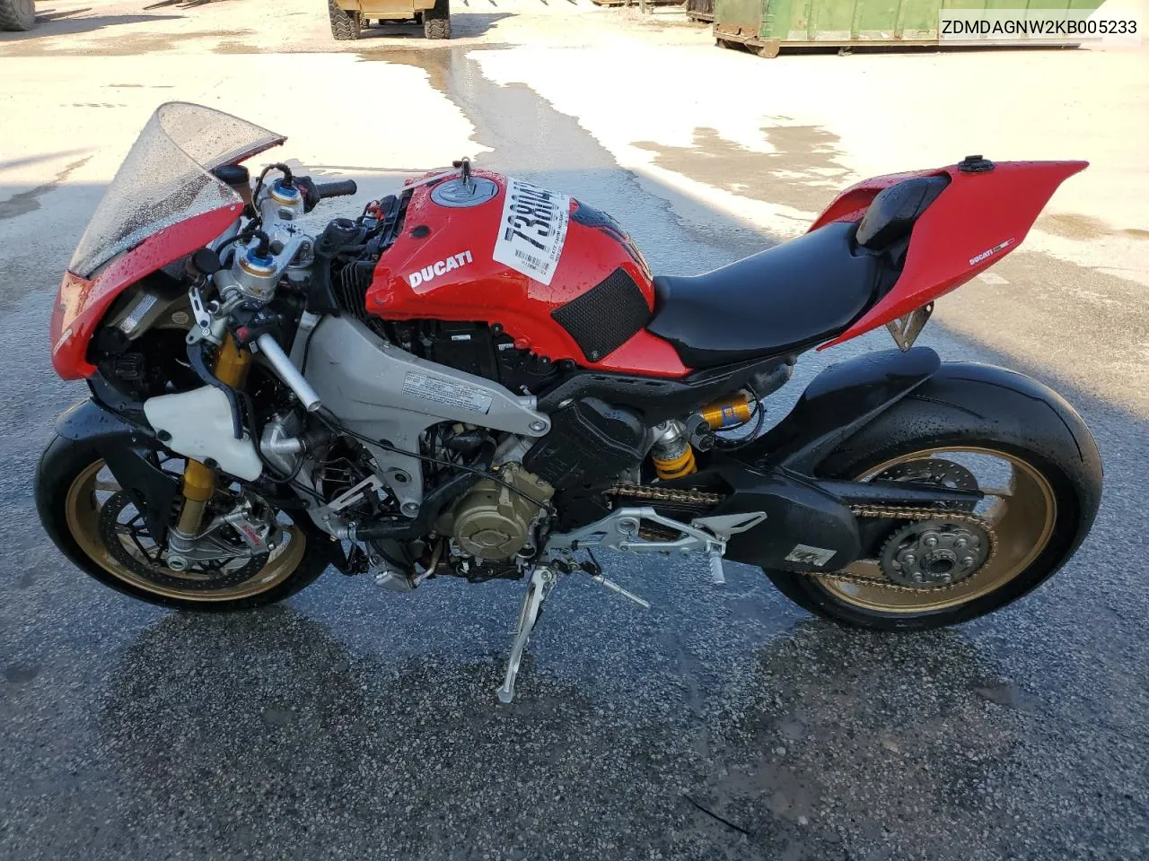 2019 Ducati Panigale V4 VIN: ZDMDAGNW2KB005233 Lot: 73804344