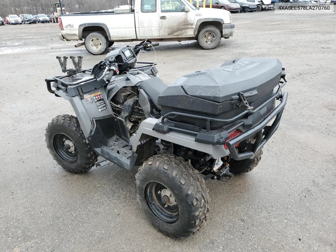 2020 Polaris Sportsman 570 Eps VIN: 4XASEE578LA270760 Lot: 44035584