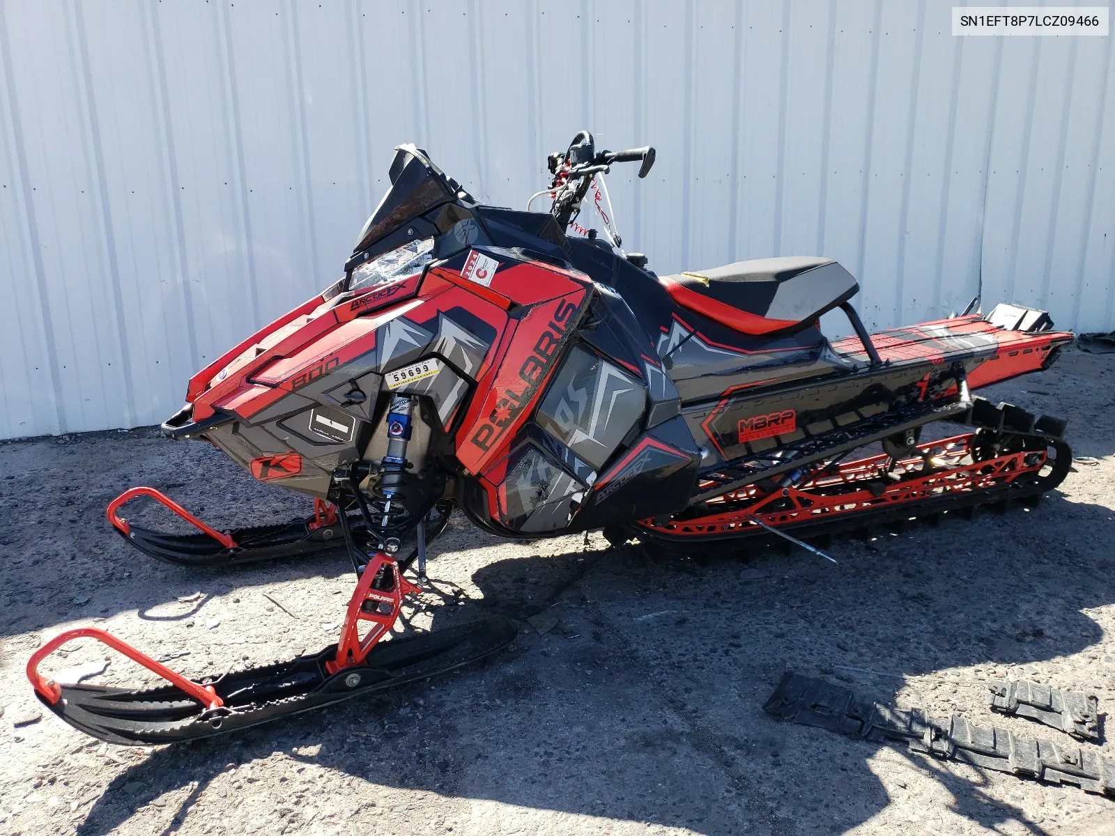 2020 Polaris Rmk 800 VIN: SN1EFT8P7LCZ09466 Lot: 56096464