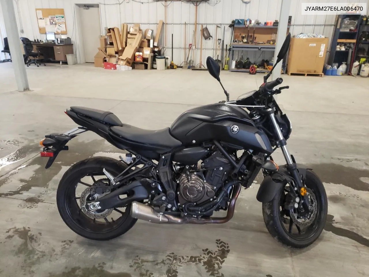 2020 Yamaha Mt07 VIN: JYARM27E6LA006470 Lot: 64076574