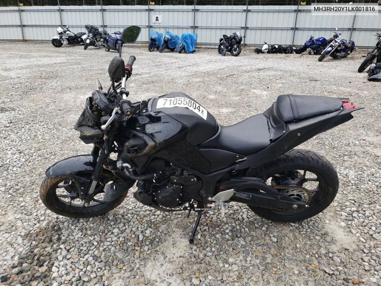 2020 Yamaha Mt-03 VIN: MH3RH20Y1LK001816 Lot: 71055804