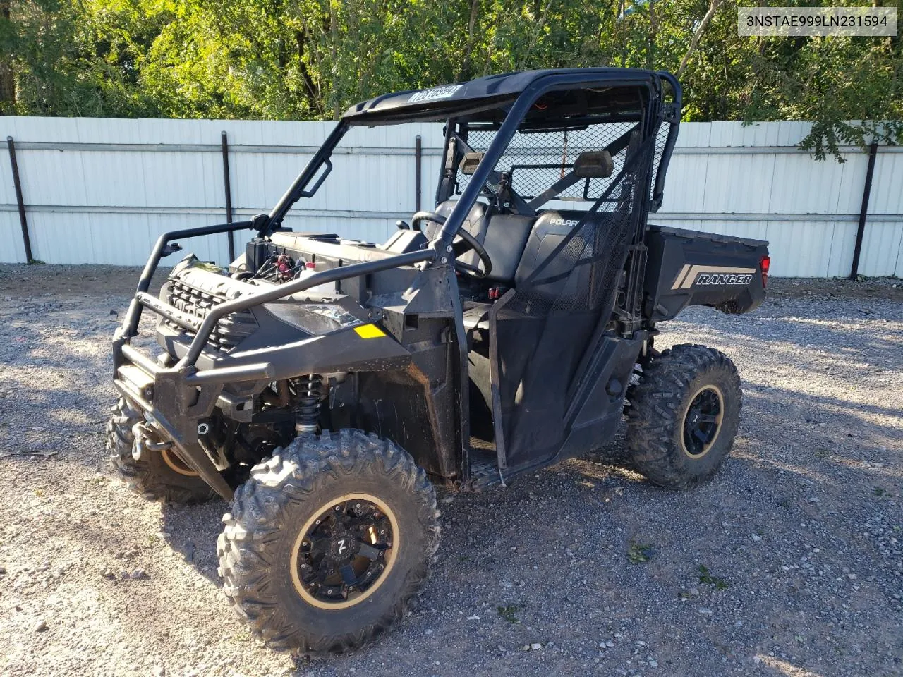 2020 Polaris Ranger 1000 Eps VIN: 3NSTAE999LN231594 Lot: 72816994