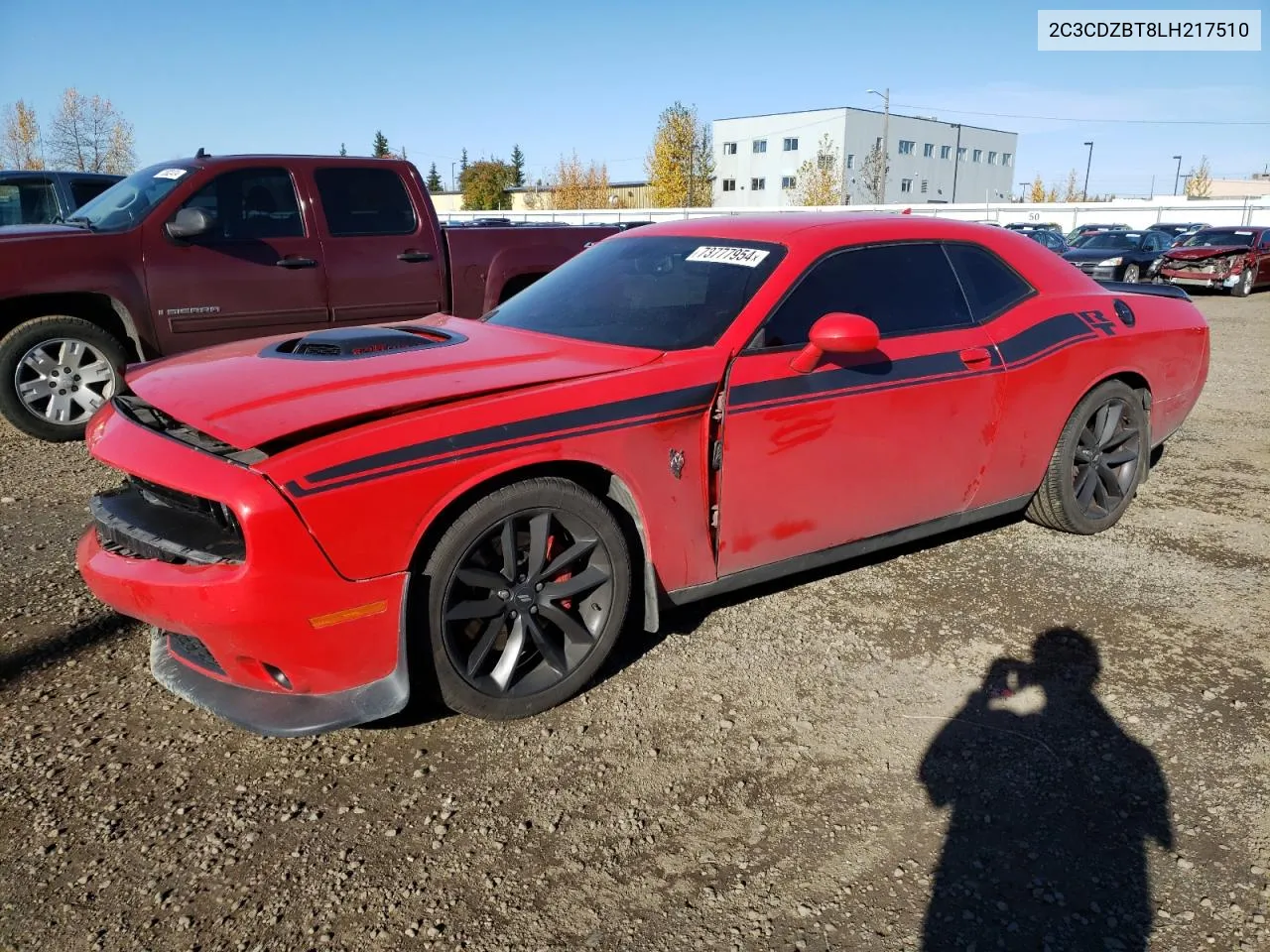 2C3CDZBT8LH217510 2020 Dodge Challenger R/T