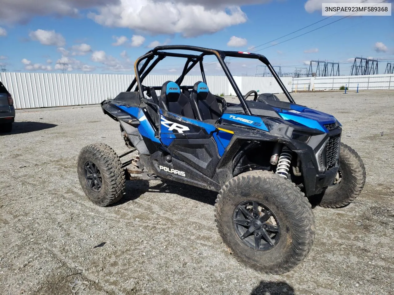 2021 Polaris Rzr Turbo S 4 Velocity VIN: 3NSPAE923MF589368 Lot: 42236614