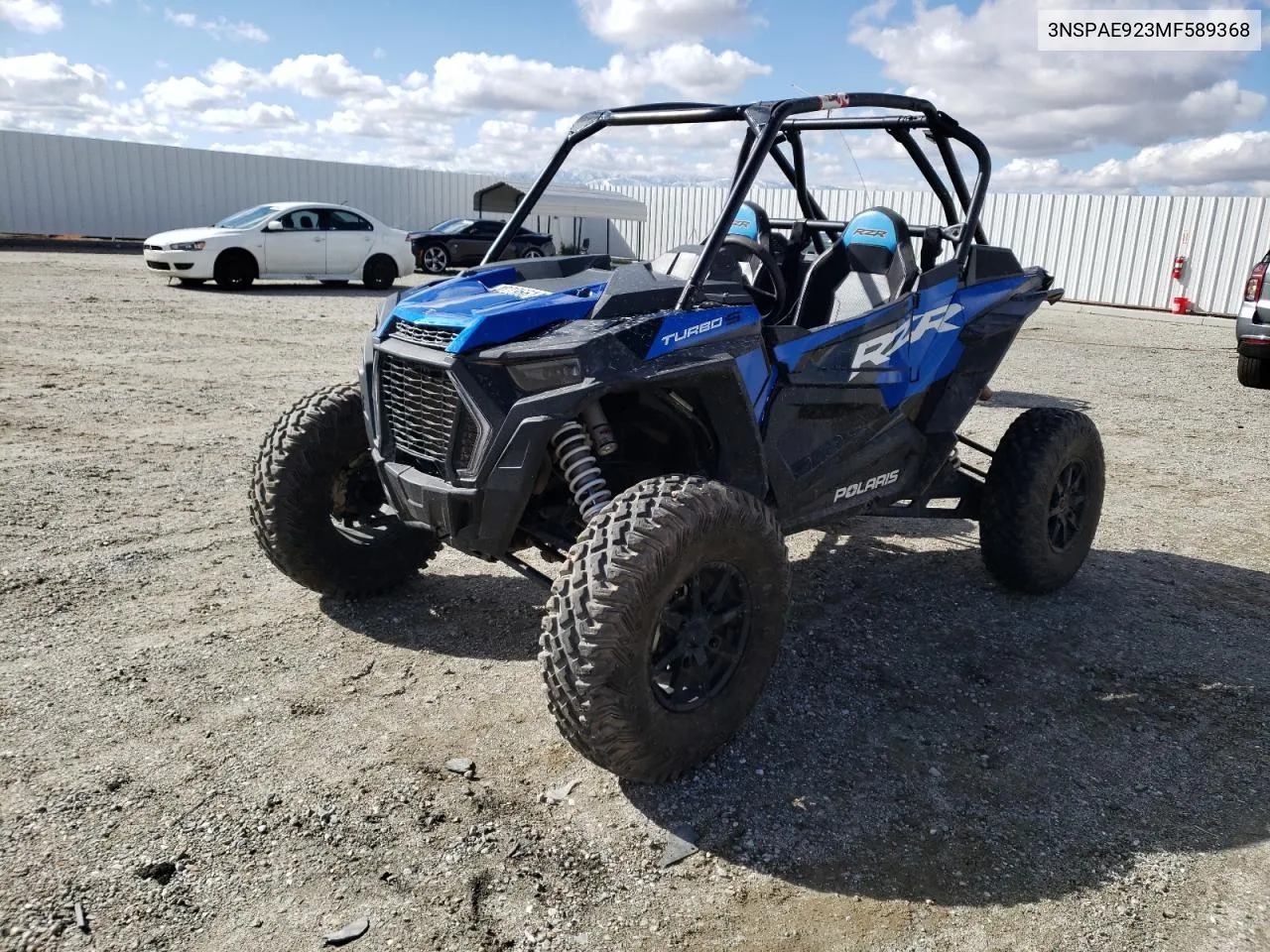 2021 Polaris Rzr Turbo S 4 Velocity VIN: 3NSPAE923MF589368 Lot: 42236614