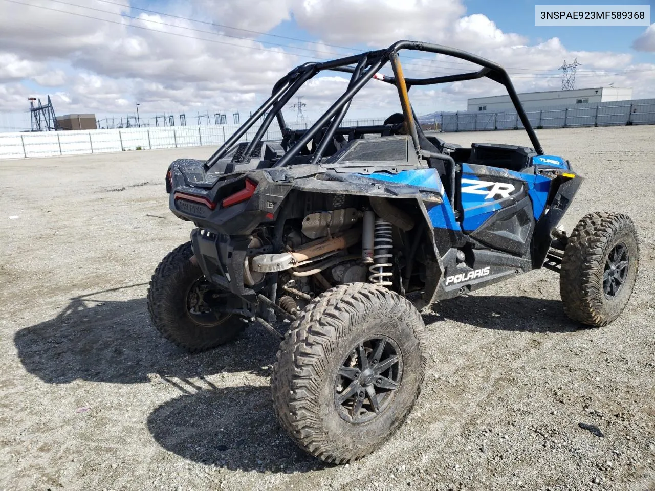 2021 Polaris Rzr Turbo S 4 Velocity VIN: 3NSPAE923MF589368 Lot: 42236614