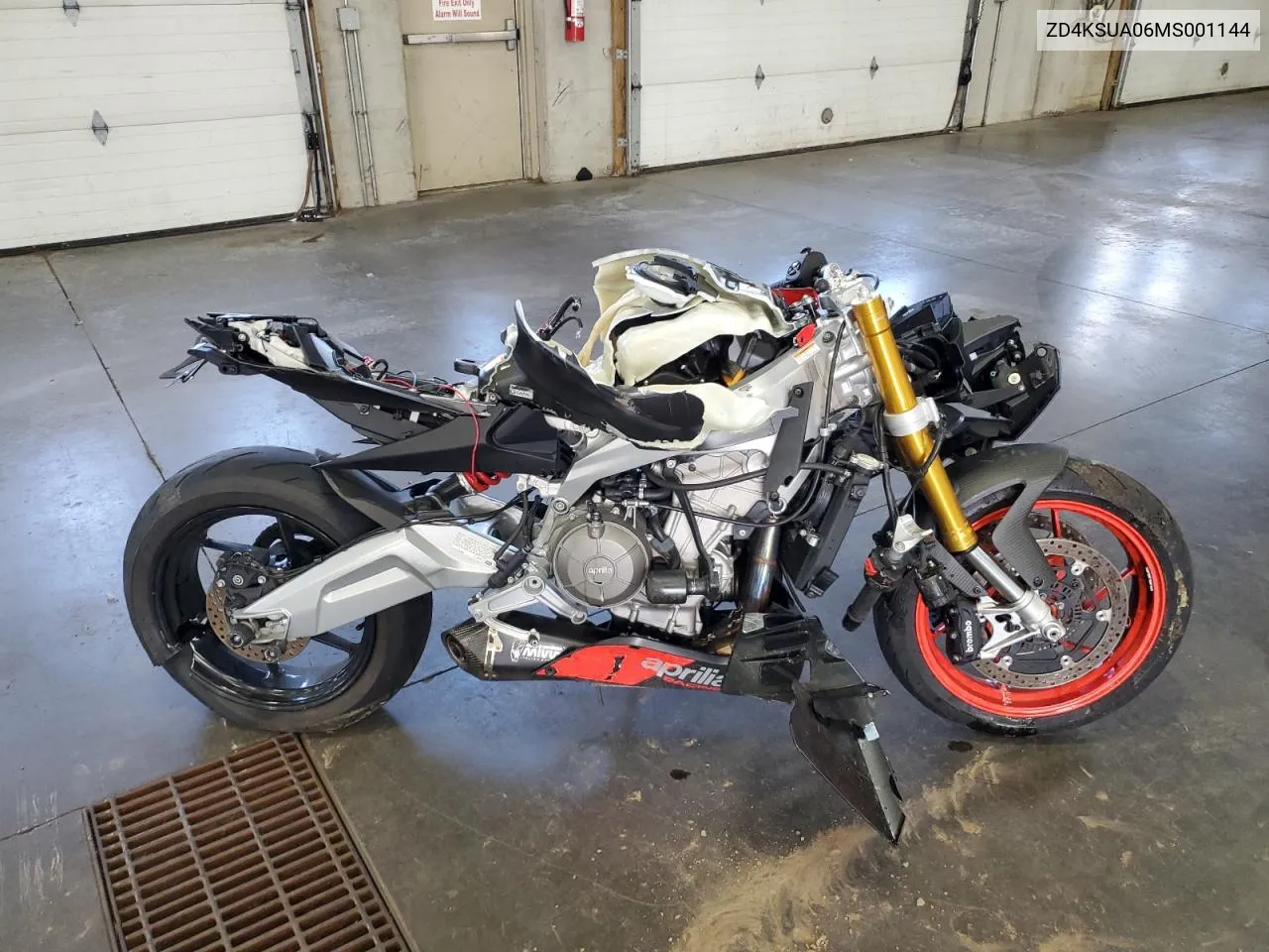 2021 Aprilia Rs 660 VIN: ZD4KSUA06MS001144 Lot: 54040304