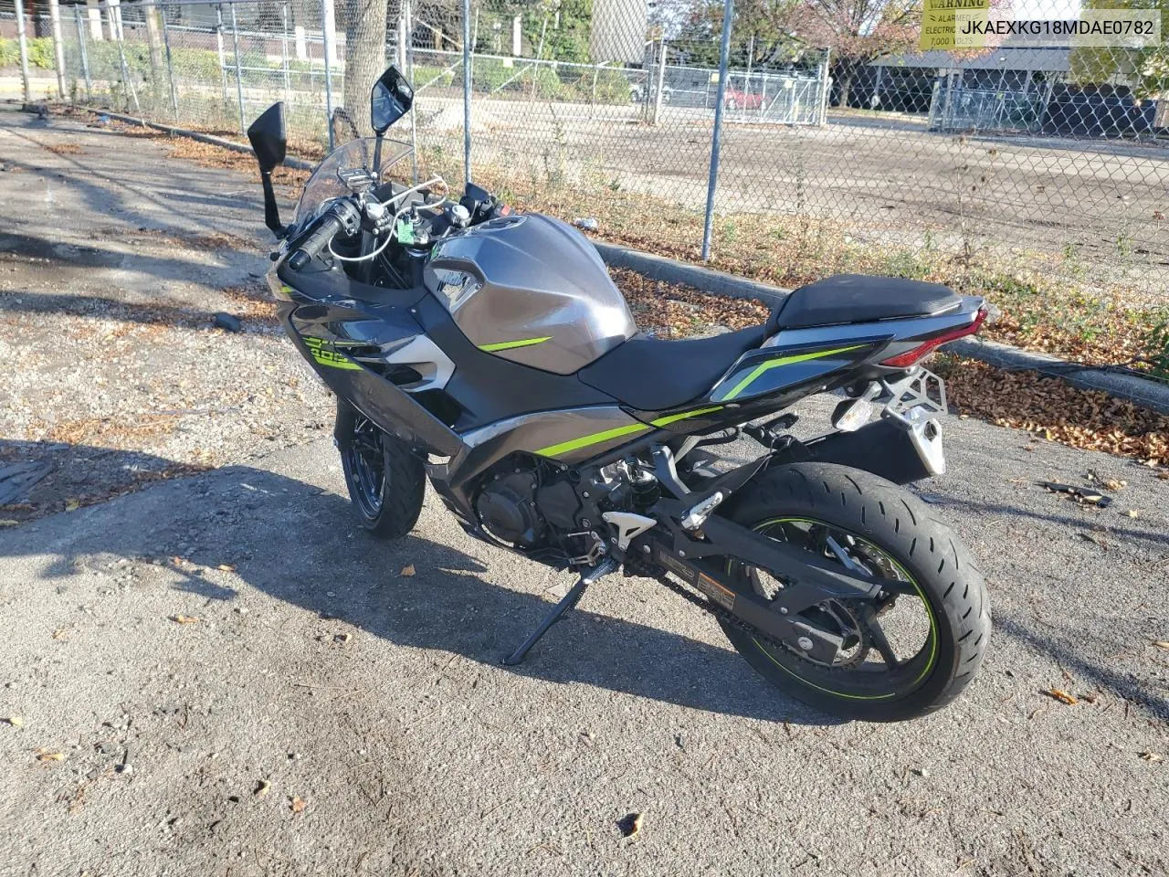 2021 Kawasaki Ex400 VIN: JKAEXKG18MDAE0782 Lot: 58260034