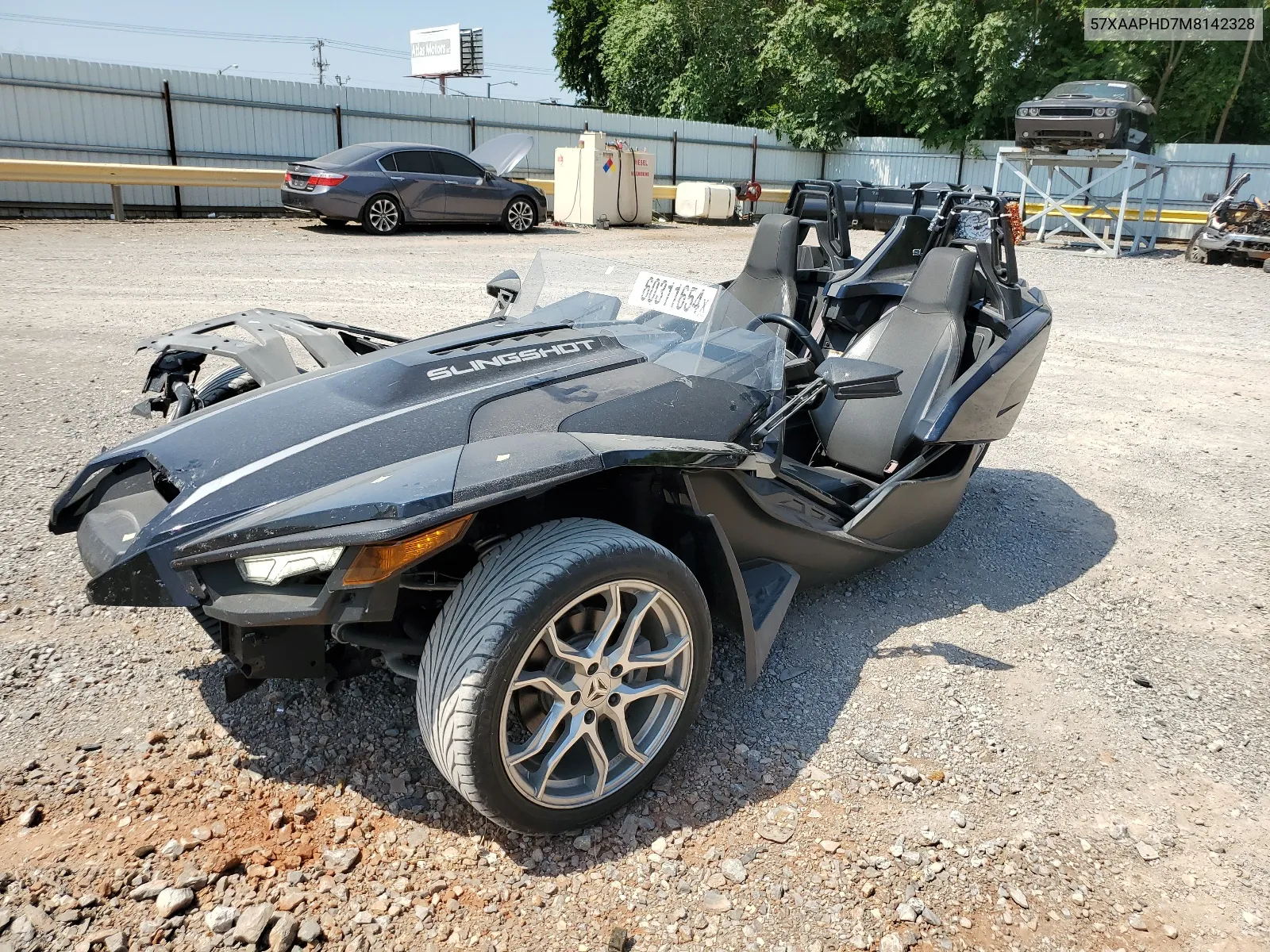 2021 Polaris Slingshot Sl VIN: 57XAAPHD7M8142328 Lot: 60311654