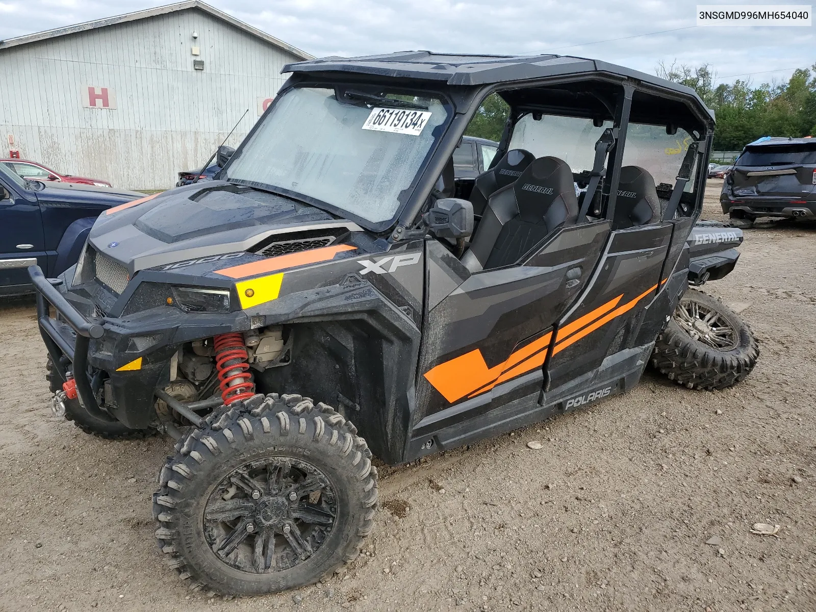 2021 Polaris General Xp 4 1000 Deluxe VIN: 3NSGMD996MH654040 Lot: 66119134