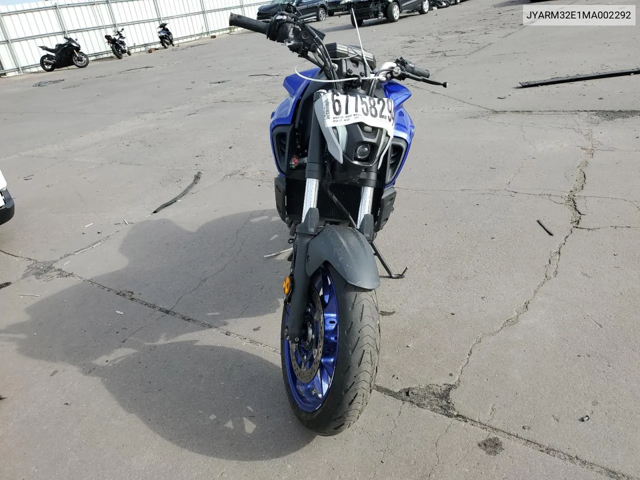 2021 Yamaha Mt07 VIN: JYARM32E1MA002292 Lot: 67758294