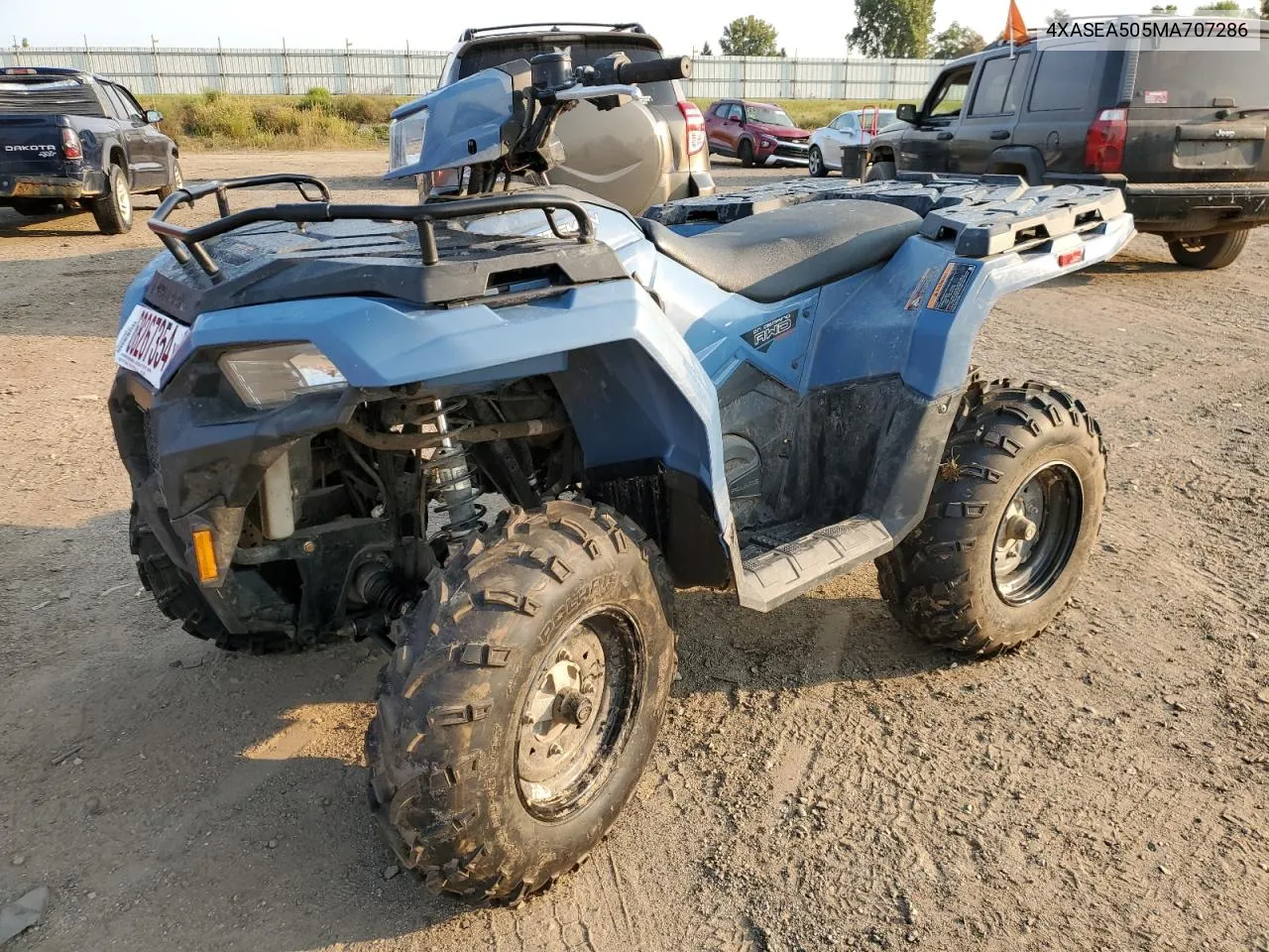 2021 Polaris Sportsman 450 H.o. VIN: 4XASEA505MA707286 Lot: 68267354