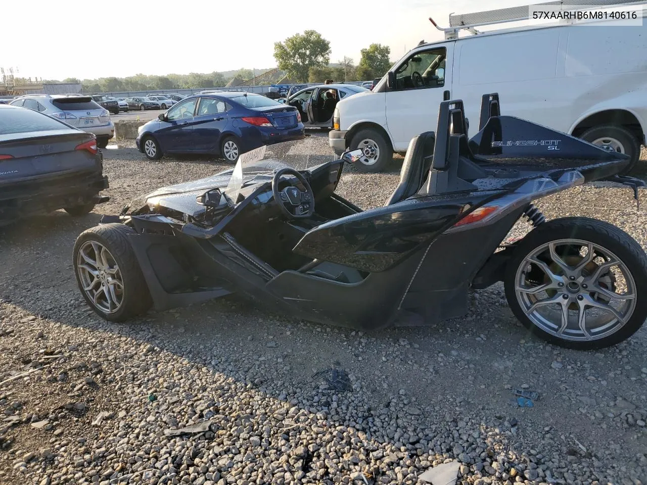 2021 Polaris Slingshot R VIN: 57XAARHB6M8140616 Lot: 70484884