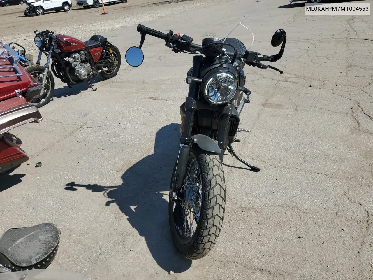 2021 Ducati Scrambler Desert Sled VIN: ML0KAFPM7MT004553 Lot: 70705674