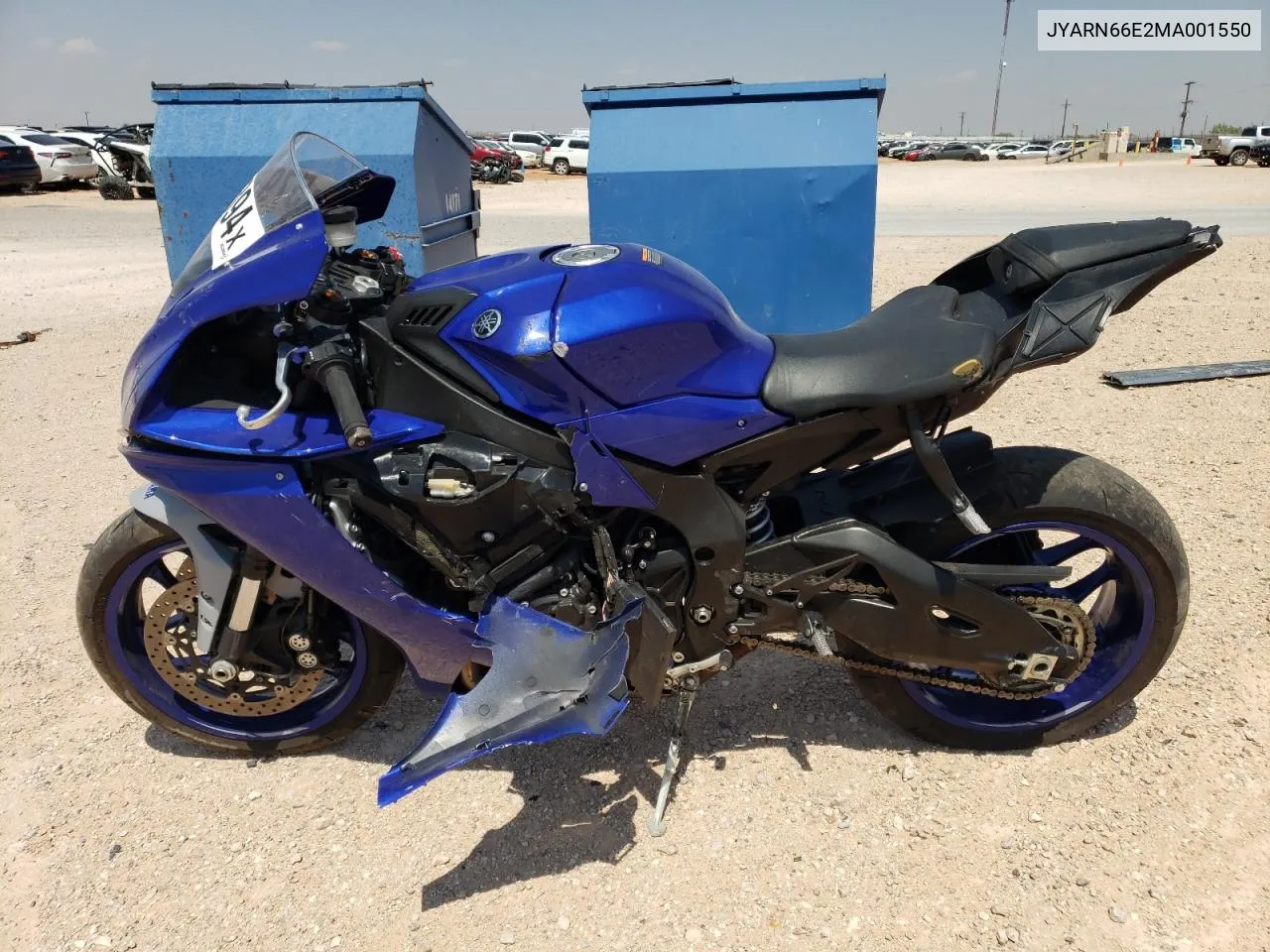 2021 Yamaha Yzfr1 VIN: JYARN66E2MA001550 Lot: 70883054