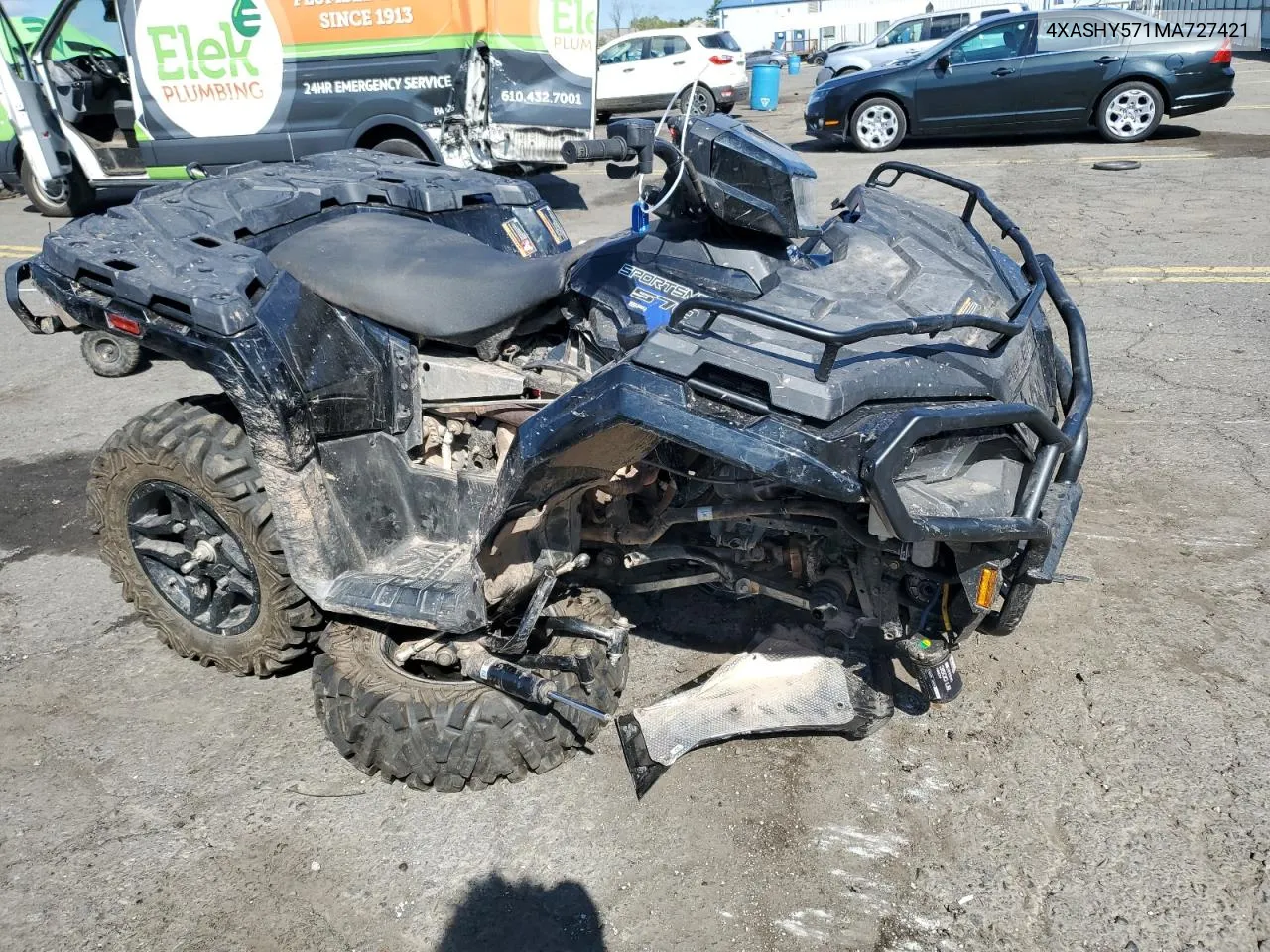 2021 Polaris Sportsman Trail 570 VIN: 4XASHY571MA727421 Lot: 70994104