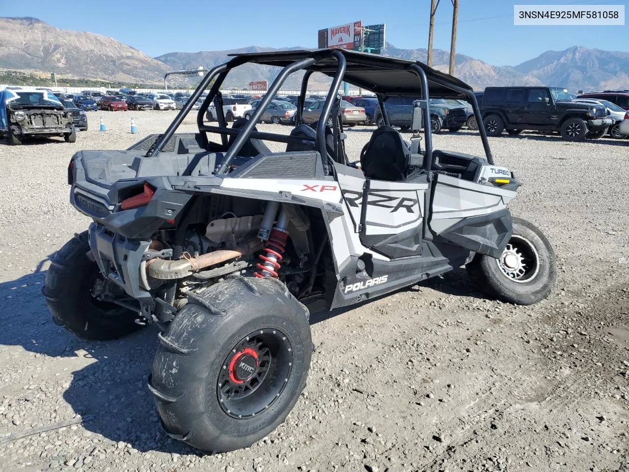 2021 Polaris Rzr Xp 4 Turbo VIN: 3NSN4E925MF581058 Lot: 72122984