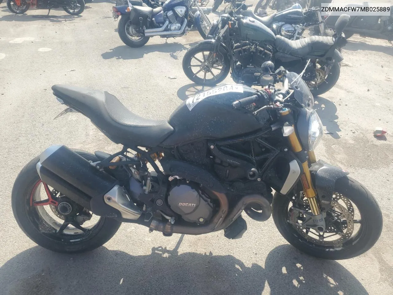 2021 Ducati Monster 1200 VIN: ZDMMACFW7MB025889 Lot: 72155204