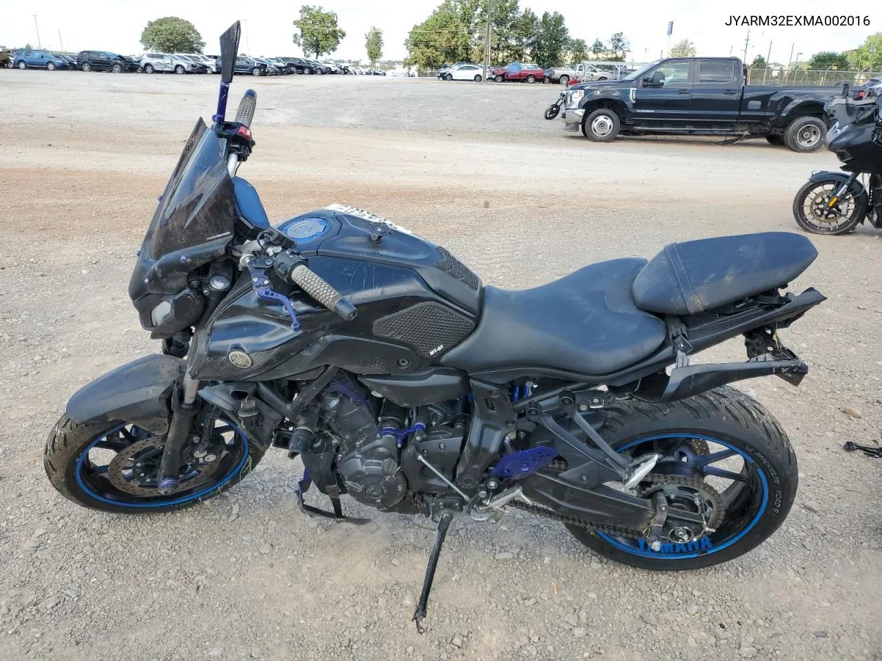 2021 Yamaha Mt07 VIN: JYARM32EXMA002016 Lot: 72458574