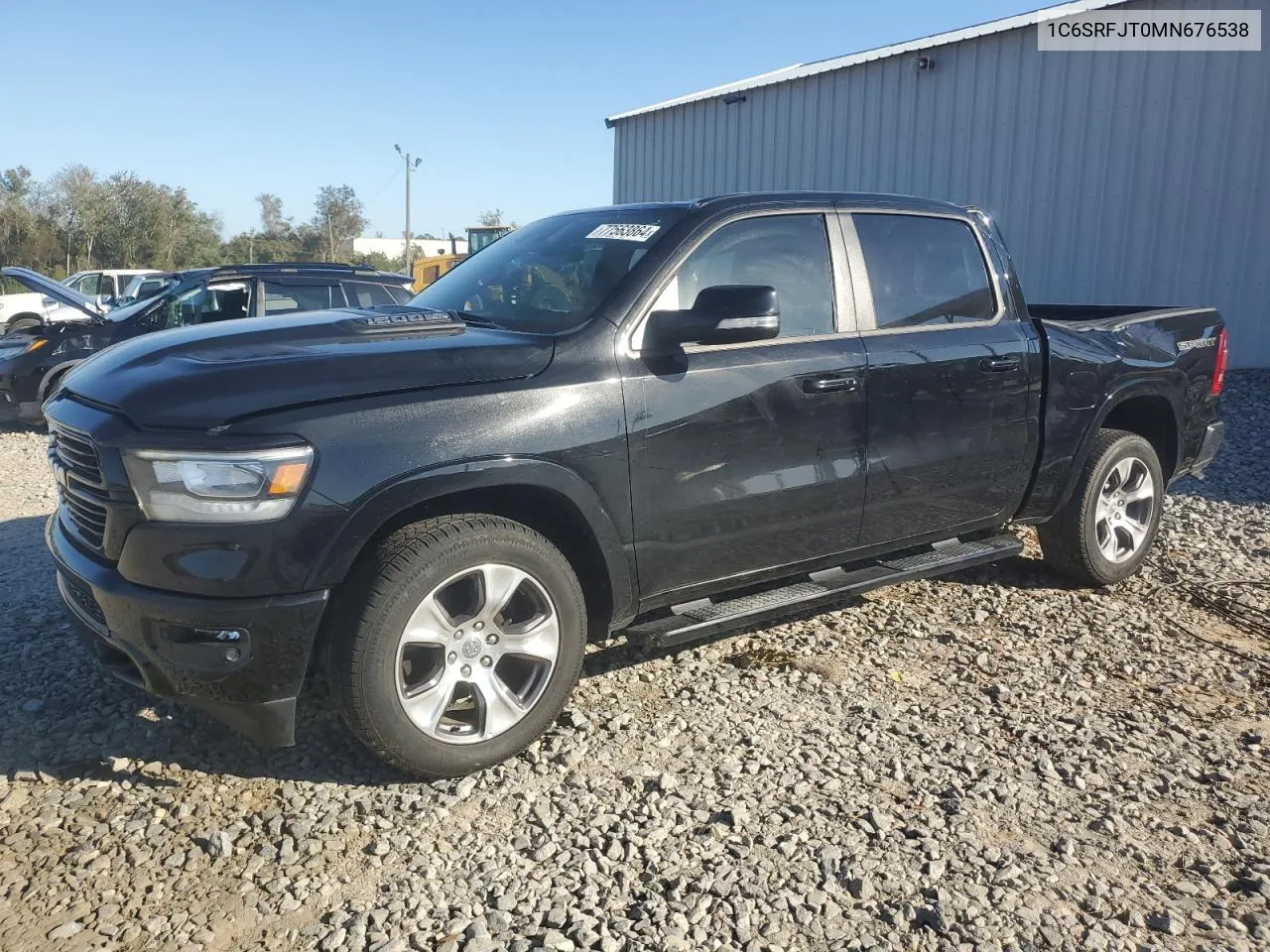 2021 Ram 1500 Laramie VIN: 1C6SRFJT0MN676538 Lot: 77563864