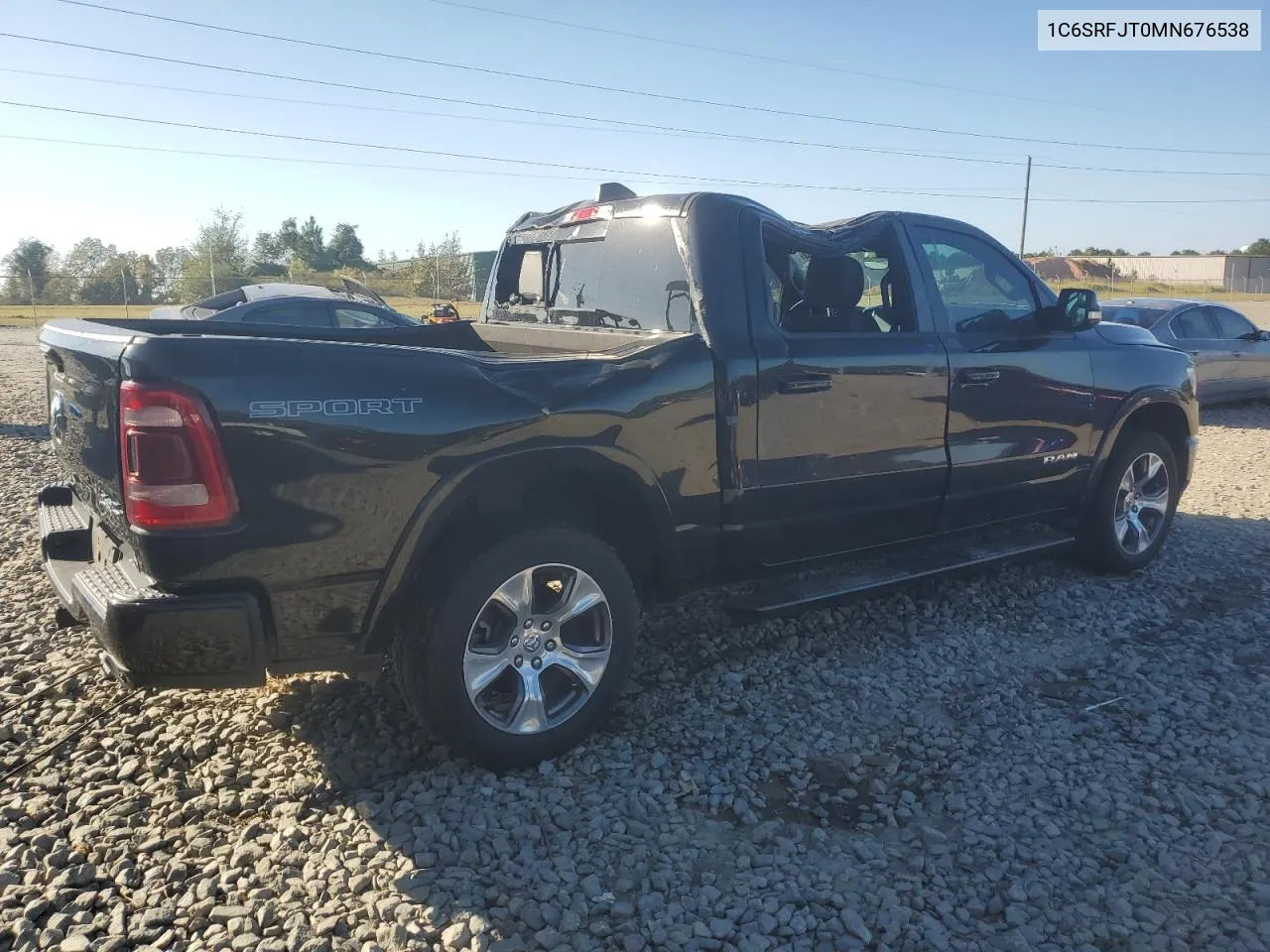 2021 Ram 1500 Laramie VIN: 1C6SRFJT0MN676538 Lot: 77563864