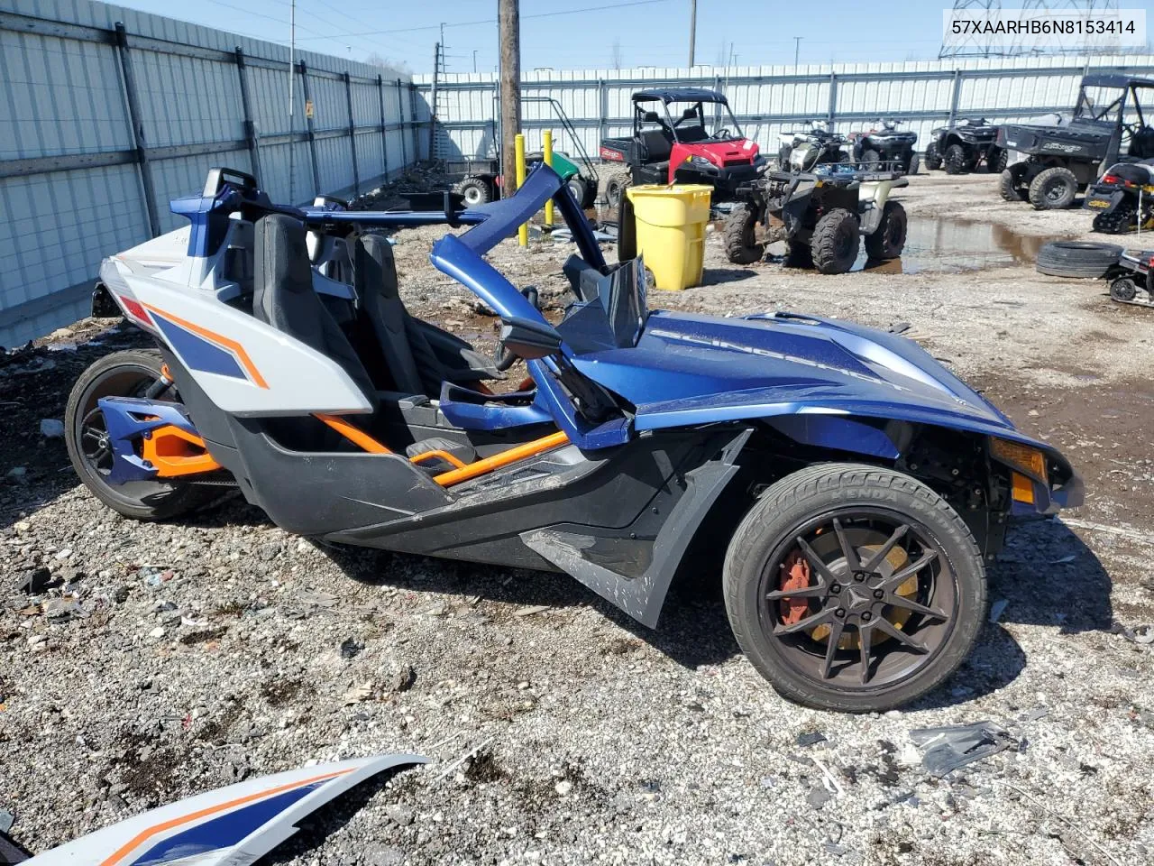 2022 Polaris Slingshot R VIN: 57XAARHB6N8153414 Lot: 49617394