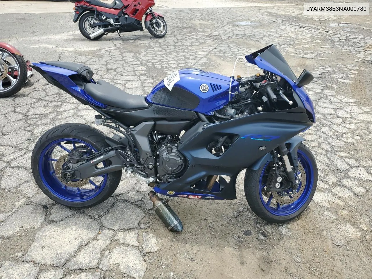 2022 Yamaha Yzfr7 VIN: JYARM38E3NA000780 Lot: 62549104