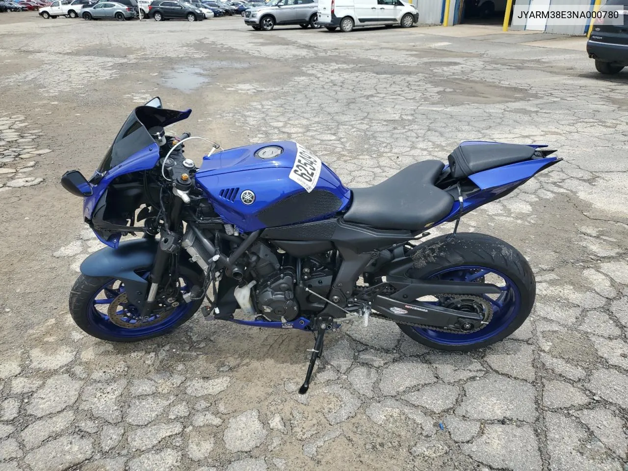 2022 Yamaha Yzfr7 VIN: JYARM38E3NA000780 Lot: 62549104