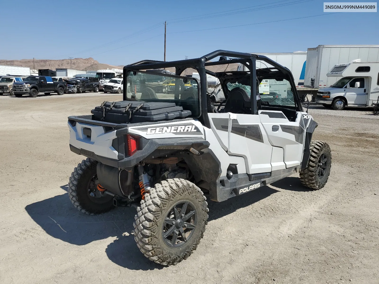 2022 Polaris General Xp 4 1000 Deluxe Ride Command VIN: 3NSGMJ999NM449089 Lot: 65081724