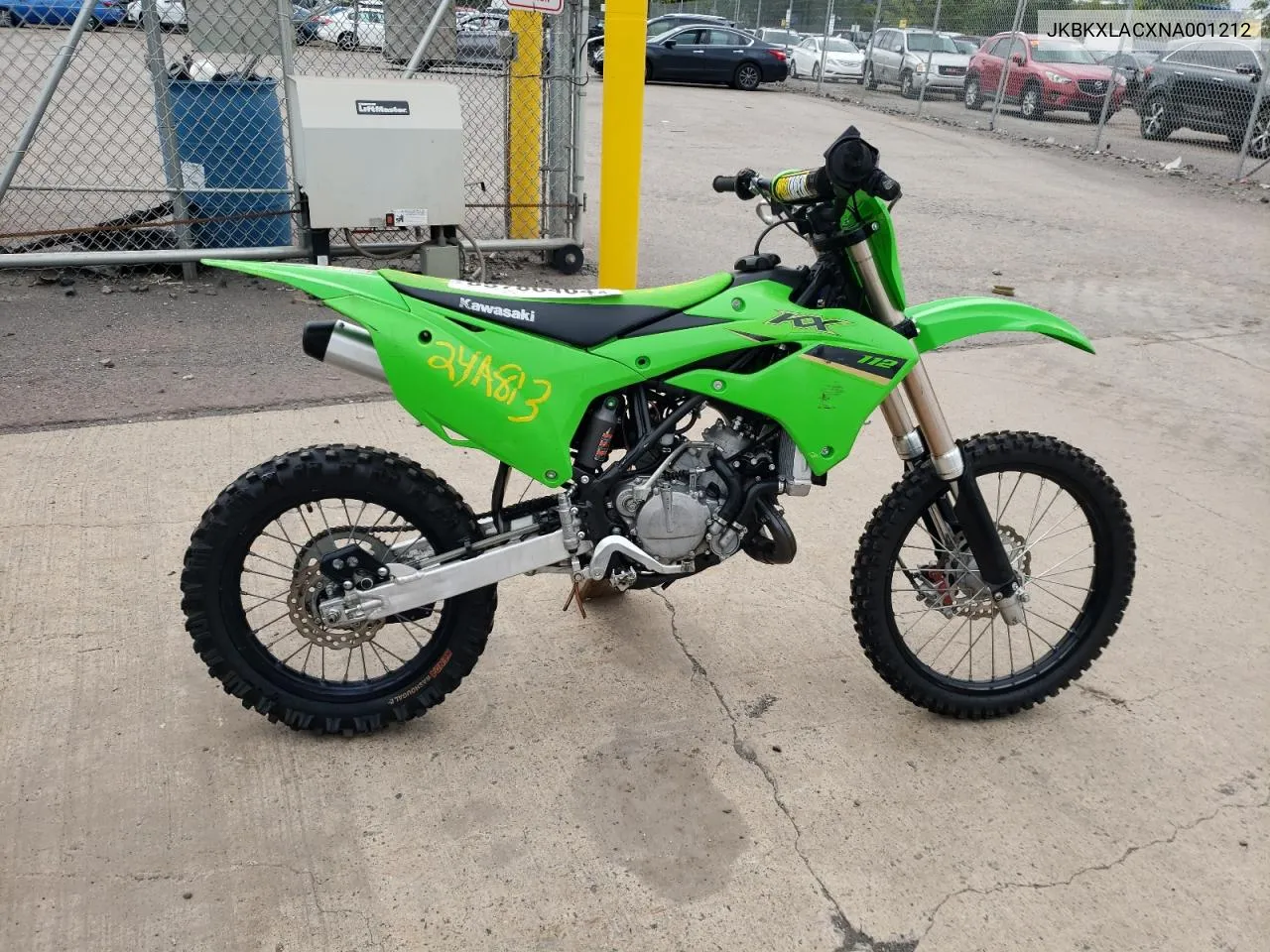 JKBKXLACXNA001212 2022 Kawasaki Kx112 A