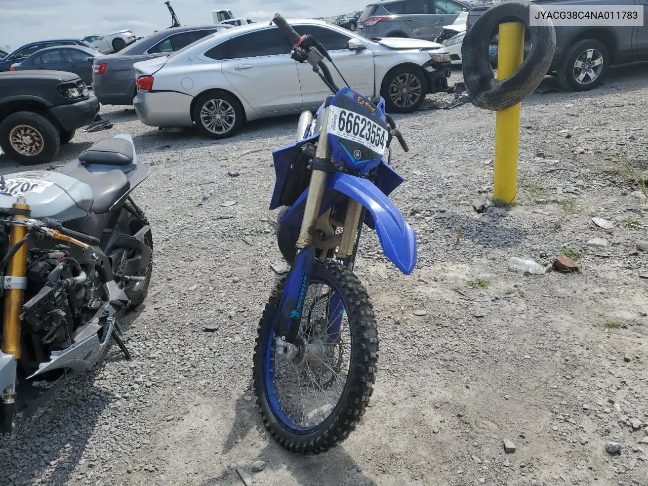 2022 Yamaha Yz250 X VIN: JYACG38C4NA011783 Lot: 66623554