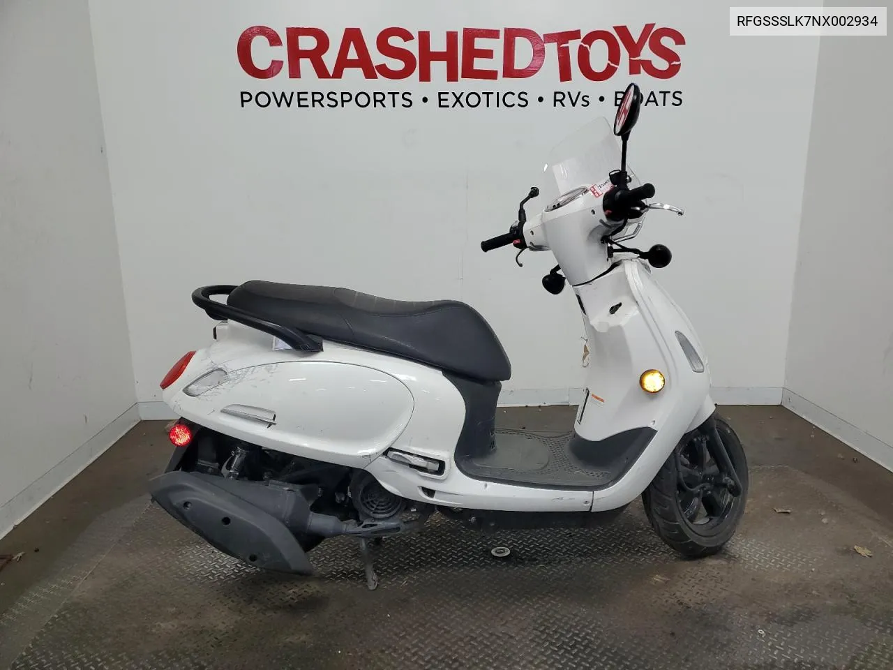 2022 Sym Pch 200I VIN: RFGSSSLK7NX002934 Lot: 68316364