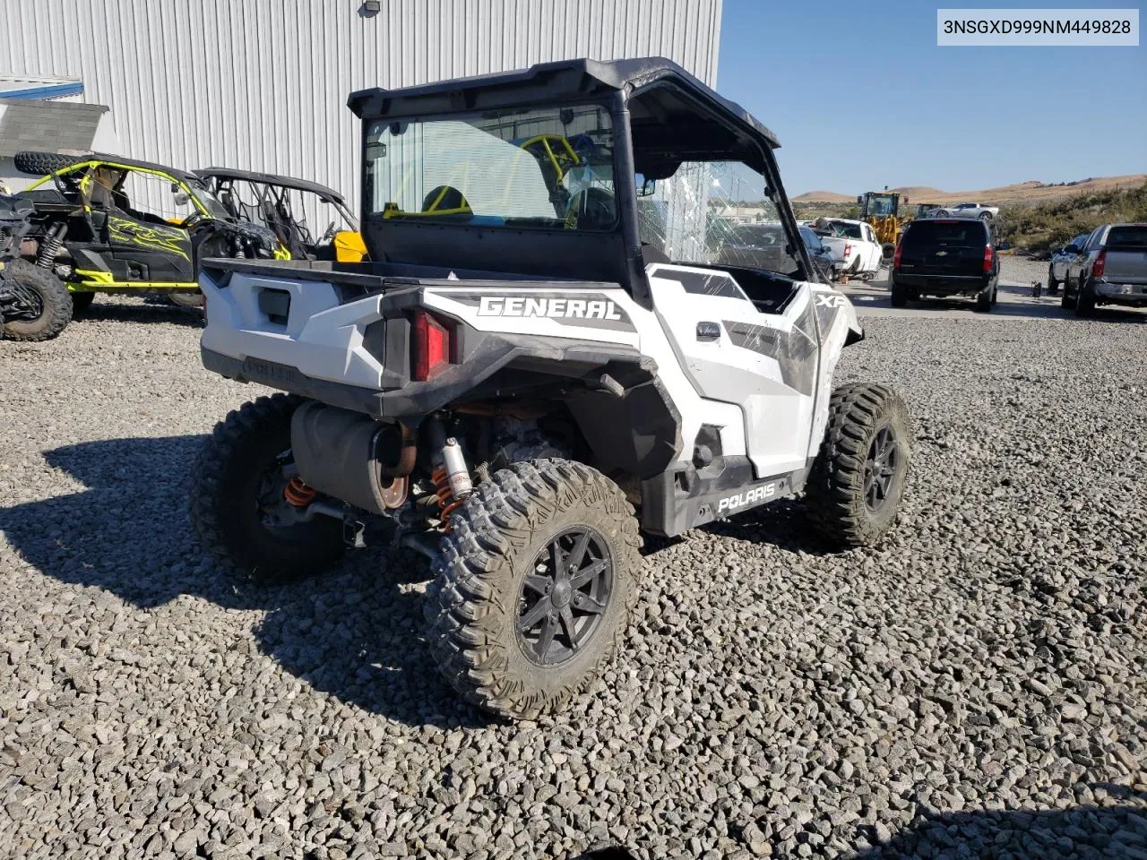 2022 Polaris General Xp 1000 Deluxe VIN: 3NSGXD999NM449828 Lot: 69222654