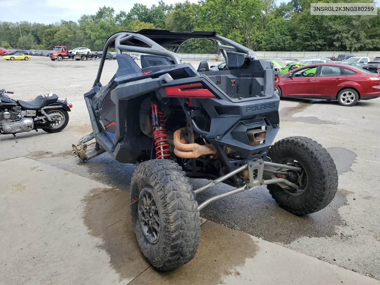 2022 Polaris Rzr Pro R Ultimate Launch Edition VIN: 3NSRGL2K3NG380259 Lot: 69626944