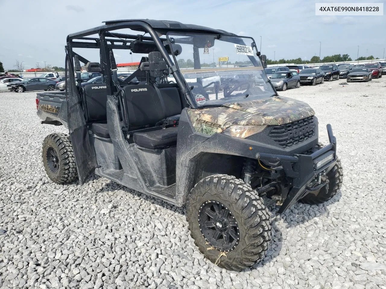 2022 Polaris Ranger Crew 1000 Premium VIN: 4XAT6E990N8418228 Lot: 69890214