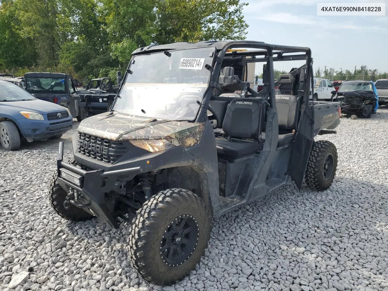 2022 Polaris Ranger Crew 1000 Premium VIN: 4XAT6E990N8418228 Lot: 69890214