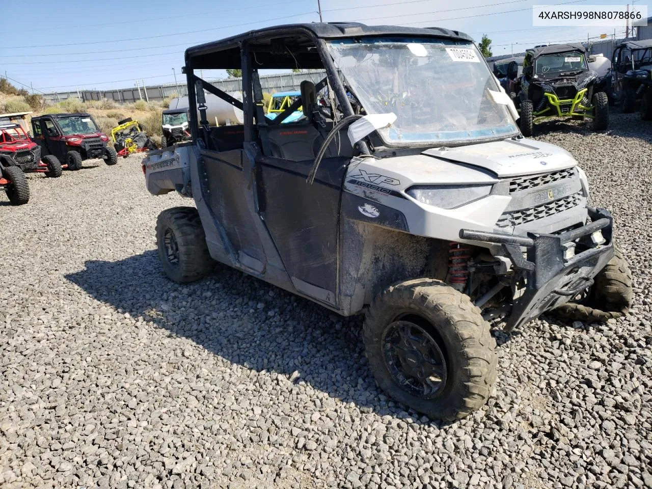 2022 Polaris Ranger Crew Xp 1000 Trail Boss VIN: 4XARSH998N8078866 Lot: 70045094